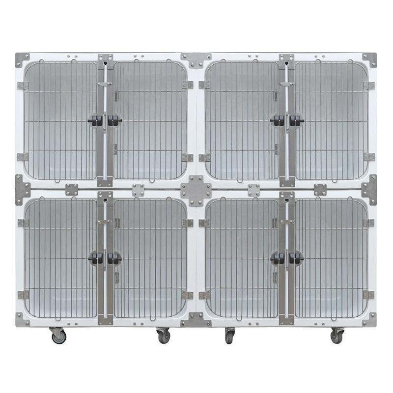 पशुवैद्यकीय जलरोधक फायबरग्लास मॉड्यूलर कुत्रा पिंजरा